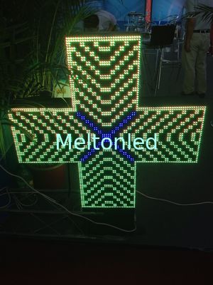 習慣を広告するLEDの印の二重色IP65をスクロールする薬学十字P10は印を導きました